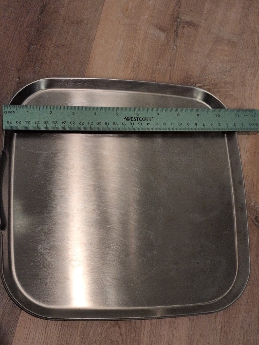 Cutco 5 ply Stainless Steel Cookware square griddle pan - Silver Finish - Picture 5 of 7